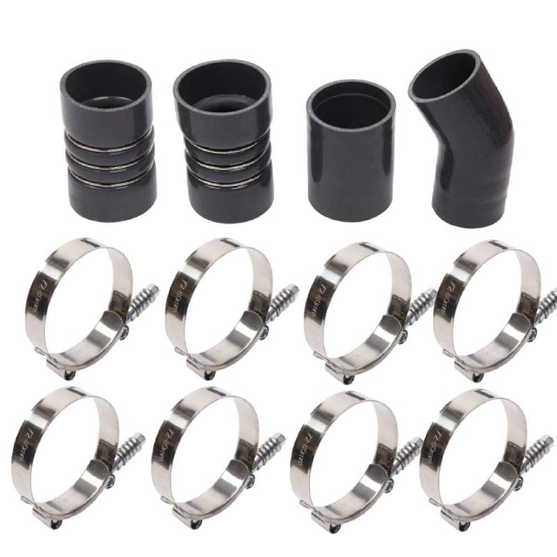 MOOSUN Turbo Intercooler kit Pipe Boot for Ford 6.0L CAC Intercooler Pipe Boot kit 03-07 Tube Powerstroke for Ford F250 F350 F450 F550 (Red) - Image 5